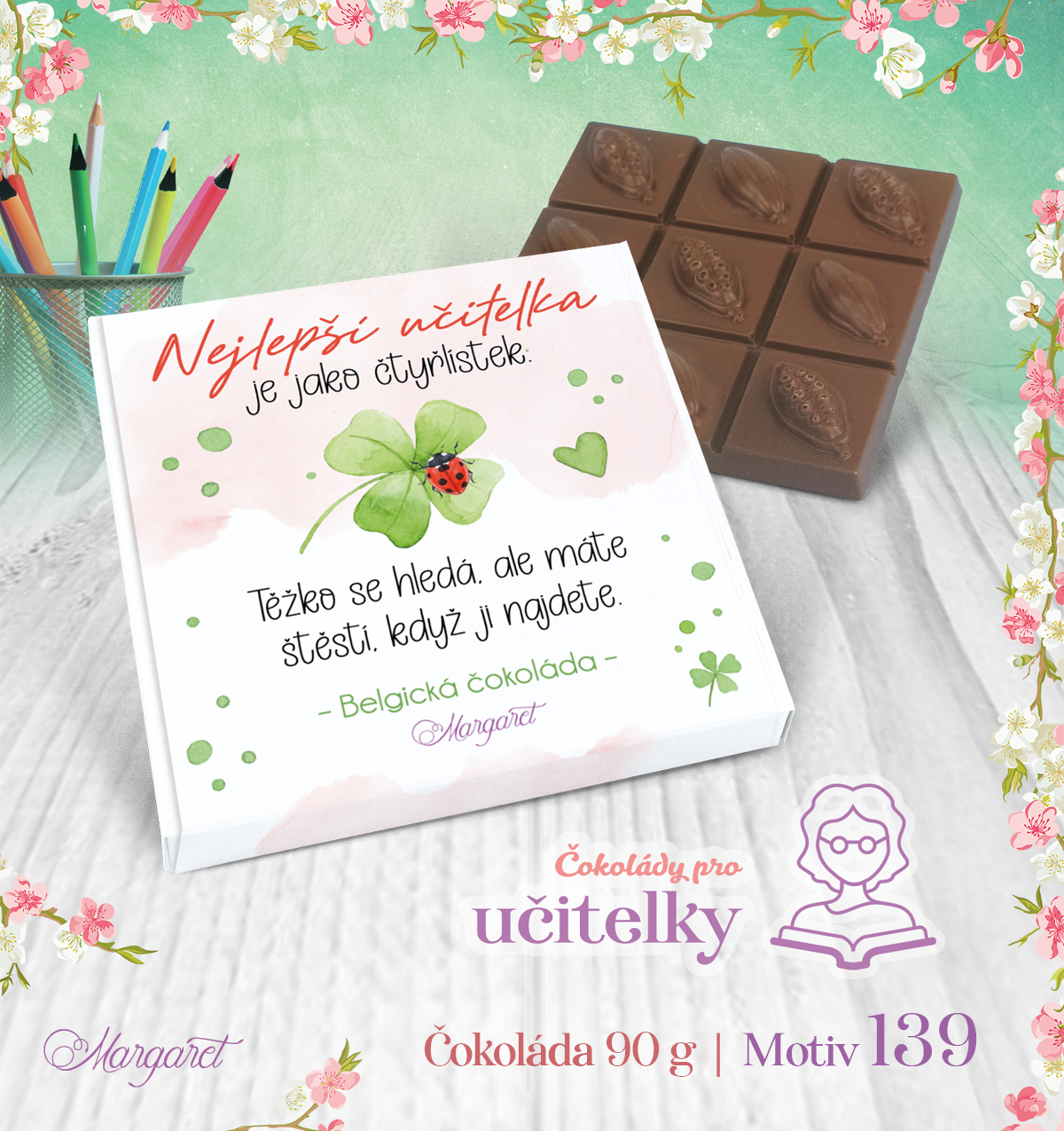 Belgická čokoláda 90 g | Motiv 139